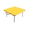 SOGA Yellow Minimalist Cat Ear Portable Floor Table