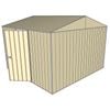Build-a-Shed 3.0 x 3.0 x 2.3m Gable Single Hinged Side Door Shed - Cream