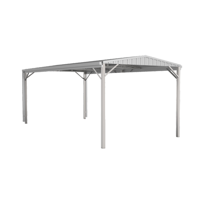 Absco Structures 3.00 x 6.00 x 2.66m Zincalume Single Gable Carport