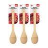 3PK Culinary Kitchen Lightweight Cooking Spoon W/ Hanging Hole Utensil Bamboo