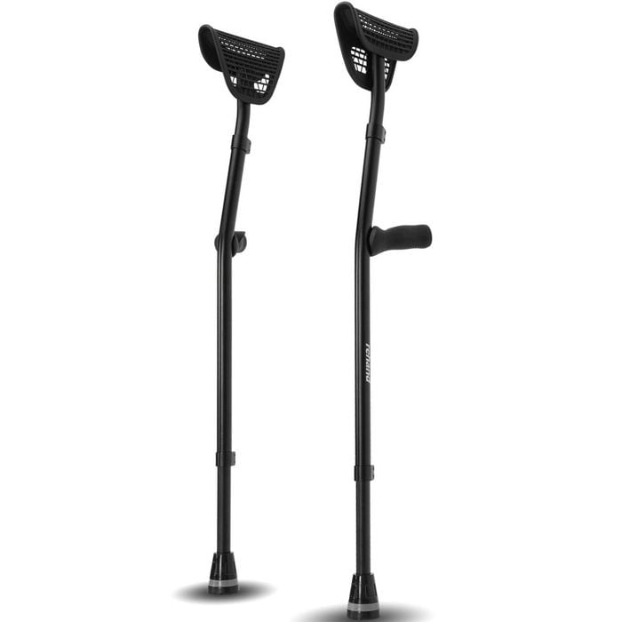Rehand heavy-duty underarm crutches