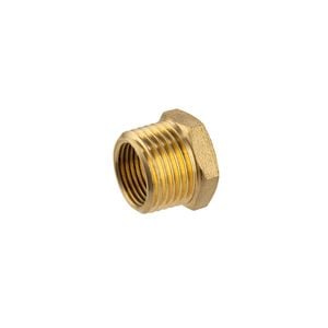 Brasshards 15 x 10mm Brass Threaded Reducing Hex Bush LF