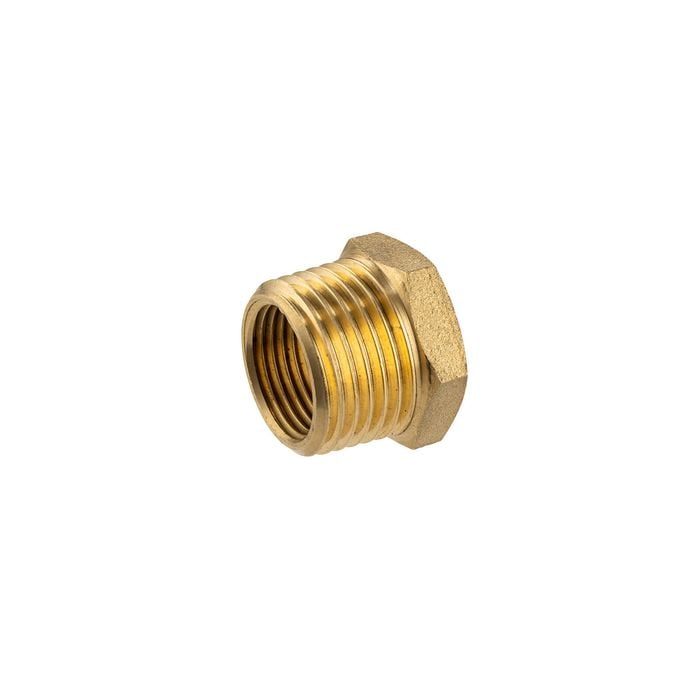 Brasshards 15 x 10mm Brass Threaded Reducing Hex Bush LF