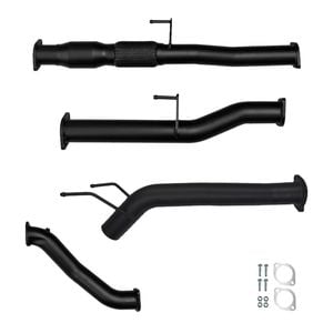 Ignite Exhausts Turbo Back For Toyota Hilux 3l D4d 3" Cat & Diff Pipe Black Aluminised Steel