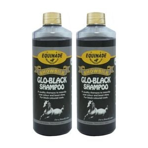 2PK Equinade Showsilk Glo Black Horse Coat Grooming Care Shampoo 500ml