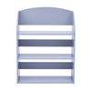 Teamson Kids - Plain Kids  3  Shelf Bookcase - Grey