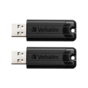 2x Verbatim Store'n'go Pinstripe Usb 3.0 Drive 16gb Black