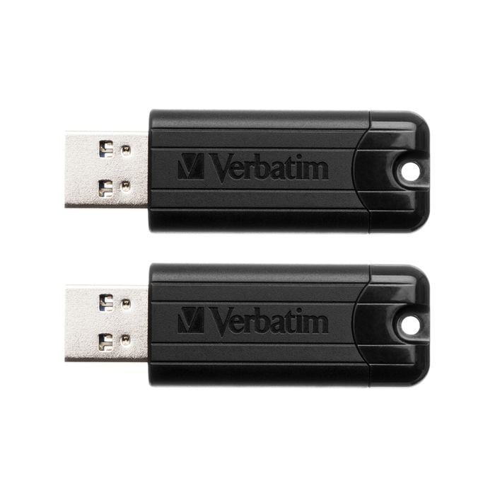 2x Verbatim Store'n'go Pinstripe Usb 3.0 Drive 16gb Black