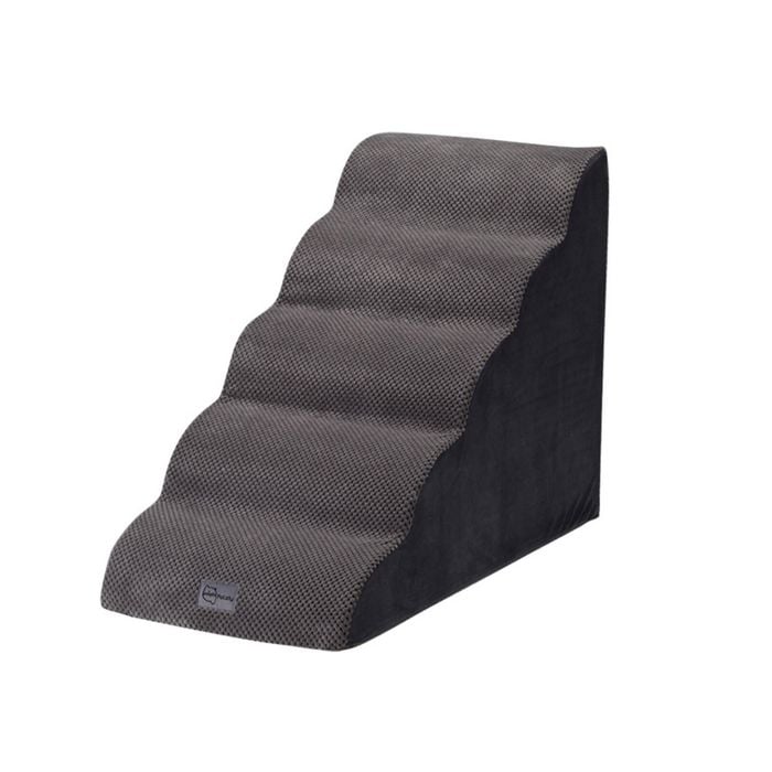 Petzly 5 Tiers Dog Steps Pet Stairs Ramp Portable Bed Ladder Washable Cover
