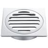 Kinetic 100mm Chrome Brass Square Floor Grate
