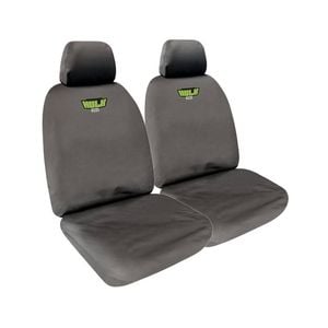 Hulk Holden Colorado RG Single Cab & Isuzu DMAX TF/TFS Front Seat Covers Grey