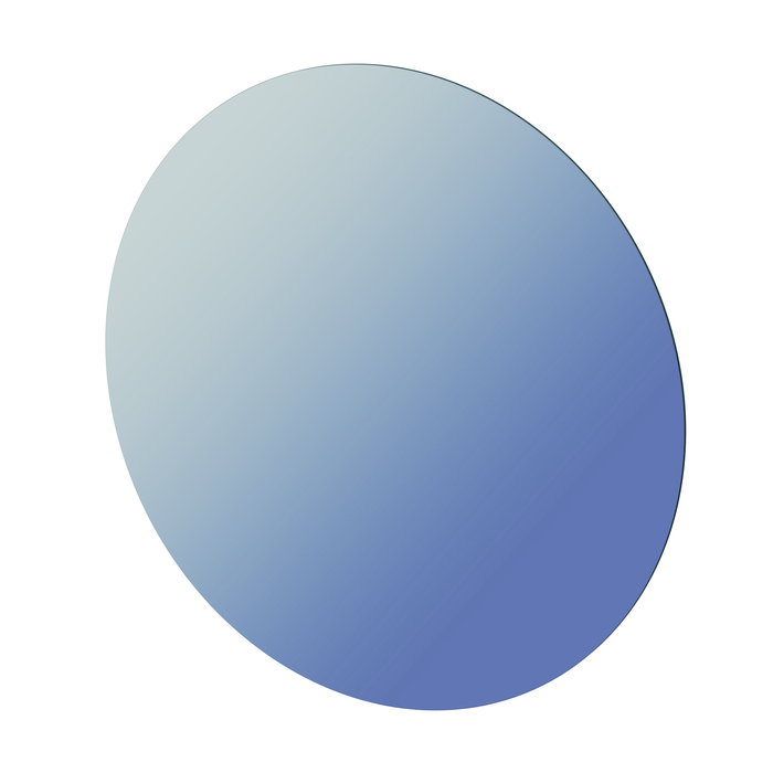 Stein 750mm Plain Polished Round Mirror 