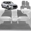 6D Diamond Car Floor Mats for Mazda 3 2014-2018-Full Set-Grey-Outback GT