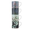 Ashdene Secret Garden Set of 4 Stackable Mugs - Blue