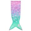 Catzon 142x60cm Mermaid Blanket Soft Flannel All-season Sleeping Bag-pinkgreen