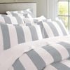 Oxford Stripe Quilt Cover set Double