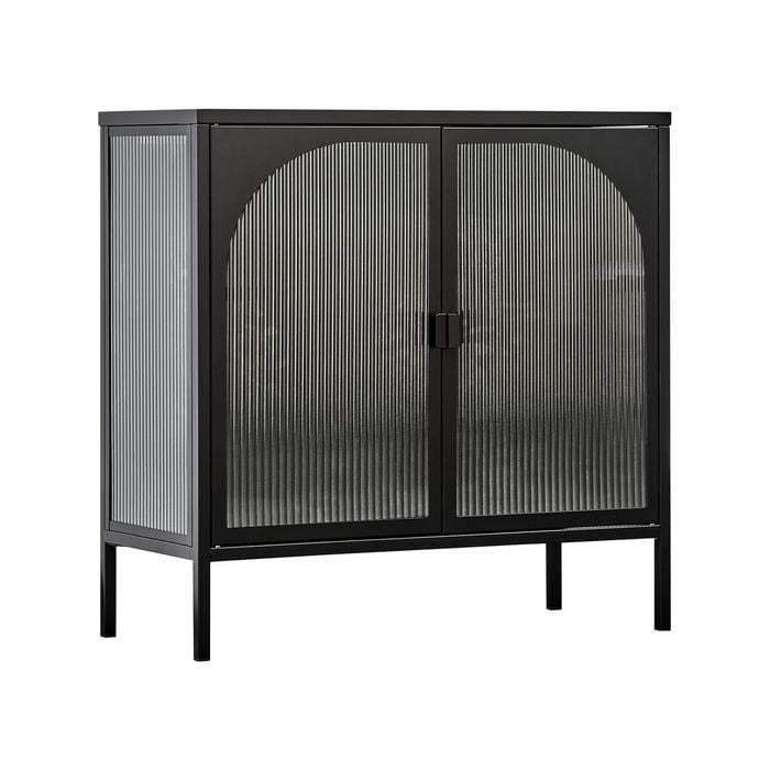 Cooper & Co. Eve 80cm Modern Metal Cabinet Black
