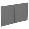 Kaboodle 1000mm Smoked Grey Country Fridge Cabinet Doors - 2 Pack