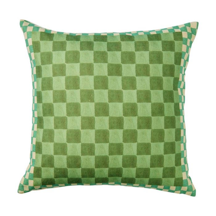 Kas Australia Bellini Outdoor Cushion Weather Safe Green 50x50cm