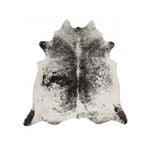 Premium Brazilian Cowhide Salt Pepper Black Rug