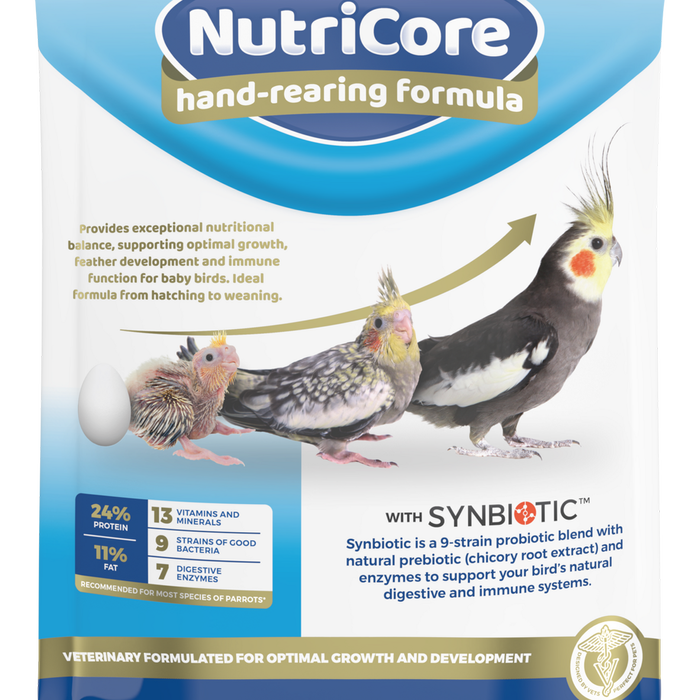 Vetafarm NutriCore Hand-Rearing Formula Non-GMO for Baby Birds 2kg