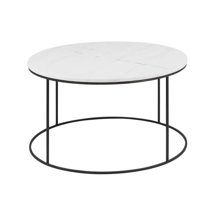 Cooper & Co. Living Lincoln White Real Marble Coffee Table