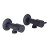 Mondella Resonance Matte Black 1/4 Turn Pin Lever Washing Machine Set
