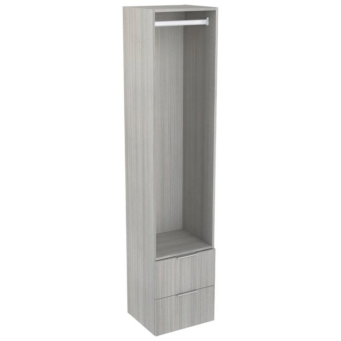 Lugna 2048 x 450 x 380mm Mist Hanging 2 Drawer Storage Cabinet