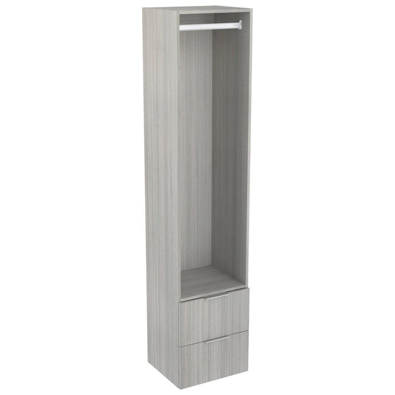 Lugna 2048 x 450 x 380mm Mist Hanging 2 Drawer Storage Cabinet