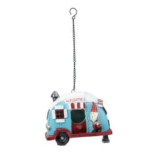 Northcote Pottery 16.5 x 14cm Welcome Caravan Polyresin Hanging Bird House