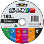 Flexovit 180 x 3.2 x 22.23mm Multi Material Reinforced Cut Off Wheel