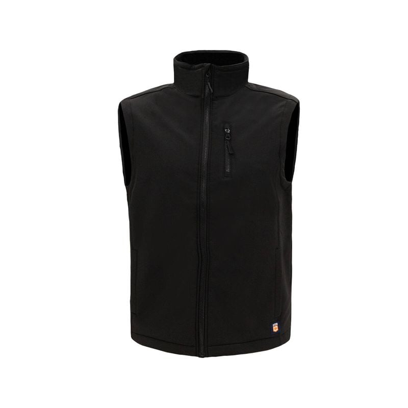 Black Soft Shell Vest - Large