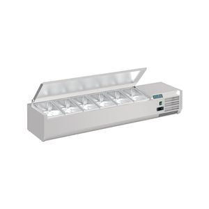 Polar G-series Countertop Prep Fridge With Lid 6x 1/4gn - Countertop Prep Fridges (da680-a)