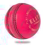 Cricnix Cricket Ball Elite Pink Leather (1-Pack) 156g for T20 or Night Match