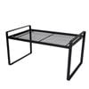 Catzon Countertop Organizer Rust Resistant Non Slip for Pantry Kitchen-Black(S)