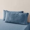 Dreamaker Jersey Luxe 100% Cotton King Pillowcase Twin Pack Denim