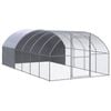 vidaXL Outdoor Chicken Coop Hen House Pet Cage Chicken Run Galvanised Steel 3x6x2 m