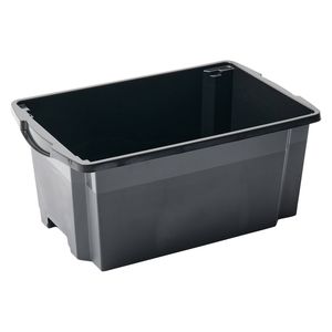 Inabox 45L Ash Black Stackable Crate
