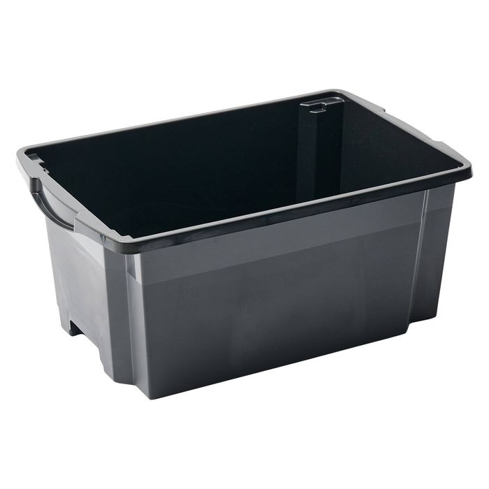 Inabox 45L Ash Black Stackable Crate