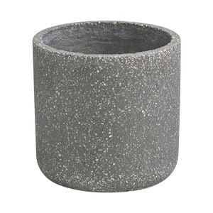 EDEN 12cm Grey Terrazzo Indoor Concrete Planter - 120mm