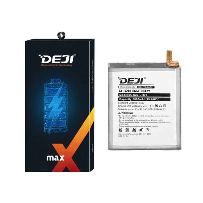 Deji Eb-bs908aby Replacement Battery For Samsung Galaxy S22 Ultra 5g (sm-s908) - 5000mah