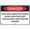 Pinnacle 600 x 400mm Metal Danger Contains Asbestos Avoid Creating Dust Sign 