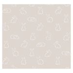 Cristiana Masi Rabbits Light Grey Wallpaper -  10.05m x 53cm