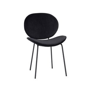 Modern Furniture ORMER Dining Chair 82x43cm- Black Velvet
