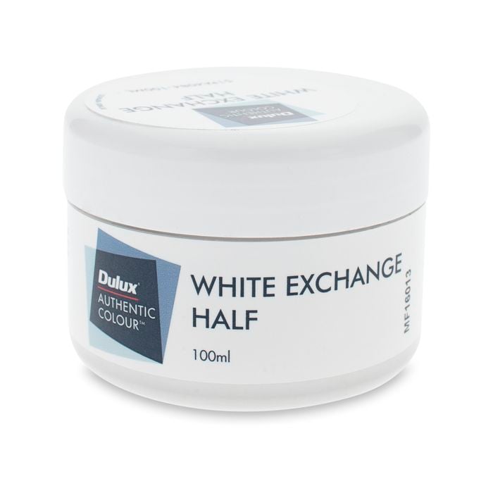 Dulux 100ml White Exchange Half Sample Pot