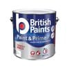 British Paints 4L White Low Sheen Interior Paint and Prime - 4L