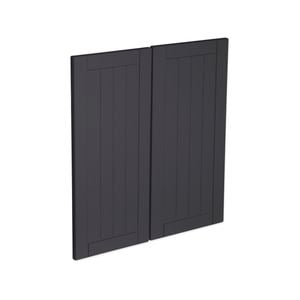Kaboodle Grey Fig Country Corner Base Cabinet Doors - 2 Pack
