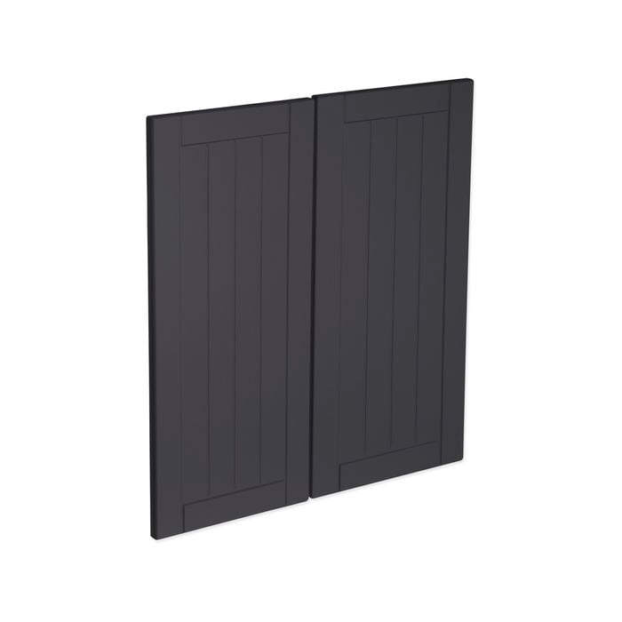Kaboodle Grey Fig Country Corner Base Cabinet Doors - 2 Pack