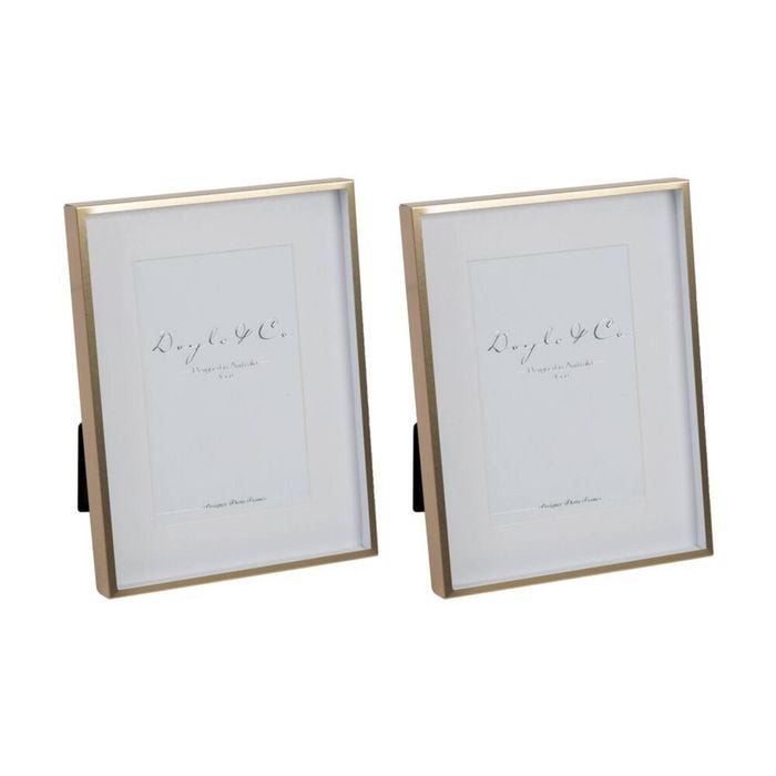 2PK SS Collective Matte Gold Finish Luxurious Rectangle Photo Frame 4x6