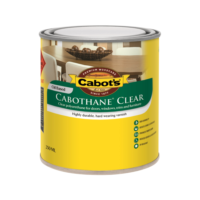 Cabot's 250ml Matt Cabothane Clear Polyurethane Timber Varnish